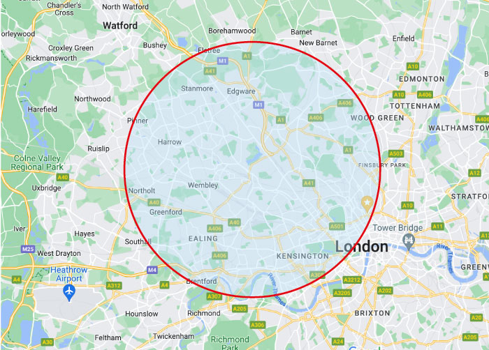 Areas we cover London