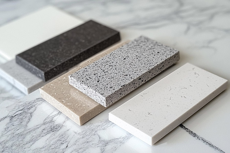 quartz worktop samples