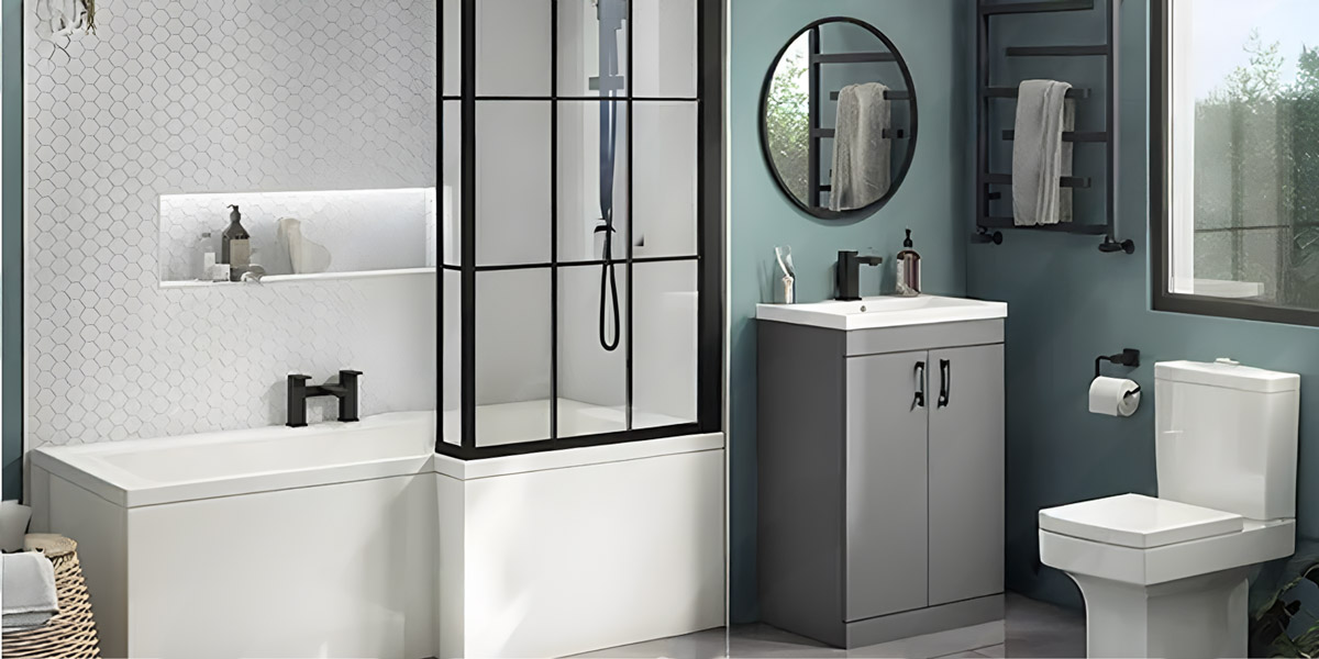 L-Shape Bathroom Suite