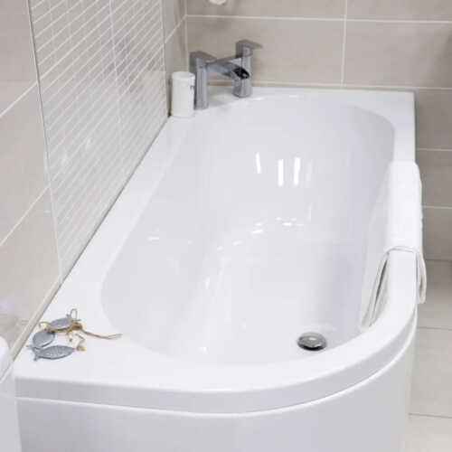Echos Right Hand Double Ended Super Strong Bath inc Bath Panel 1650x725mm