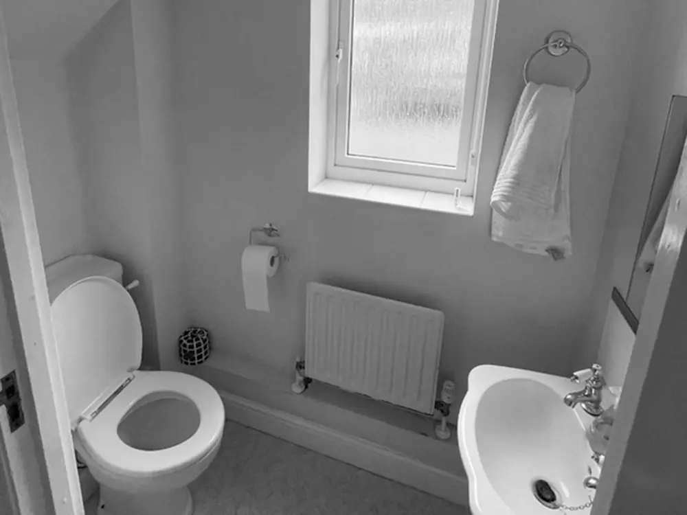 Cloakroom before