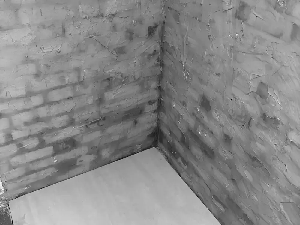 New shower tray installed